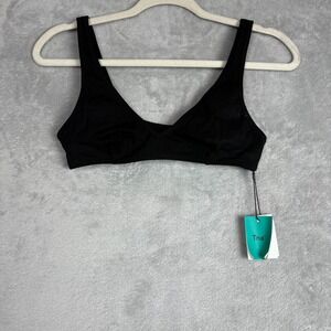 TNA Santa Monica V-Neck Top Bralette Comfort Lounge Size S Medium Support
